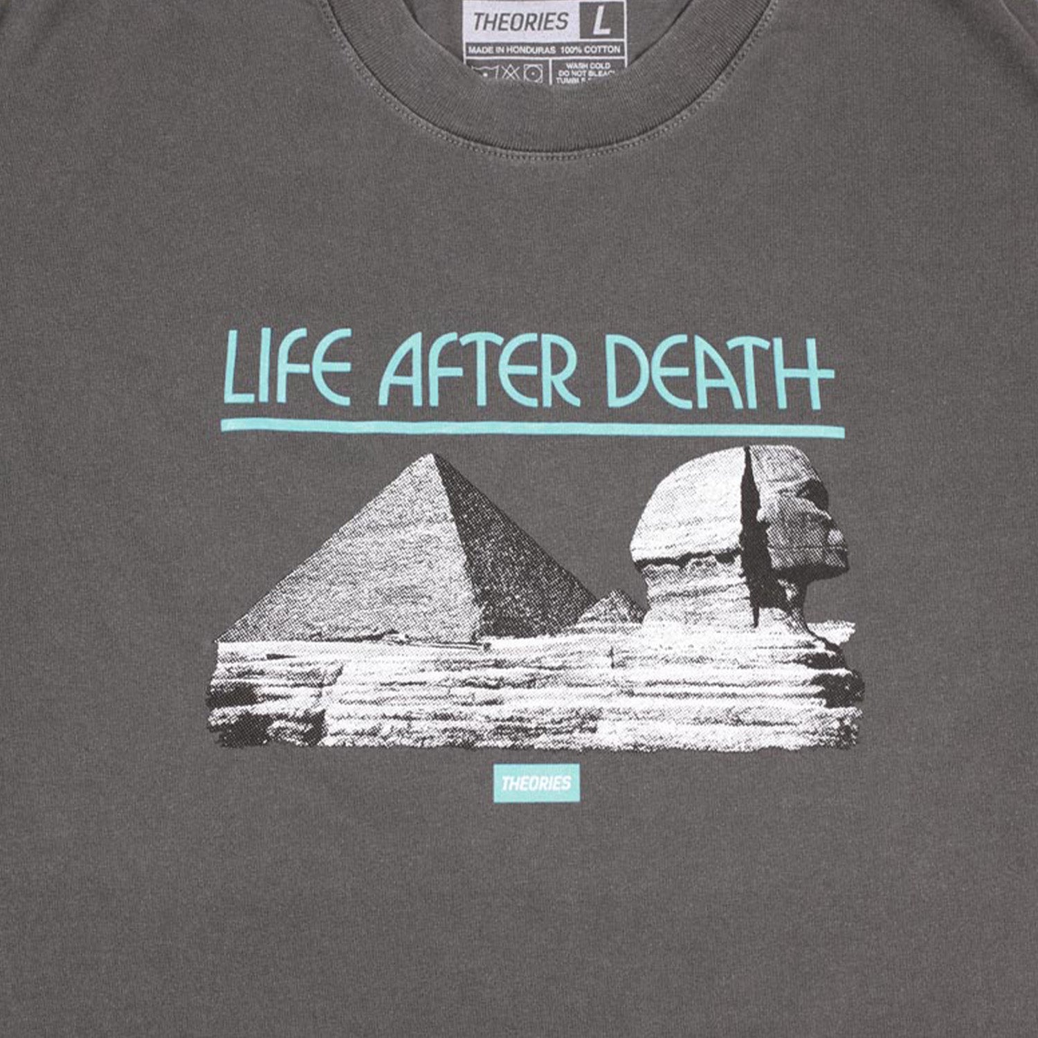 Theories Life After Death Garment Dyed Tee Faded Black