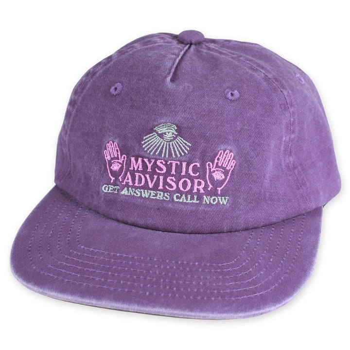 Theories Mystic Advisor Snapback Hat Washed Purple