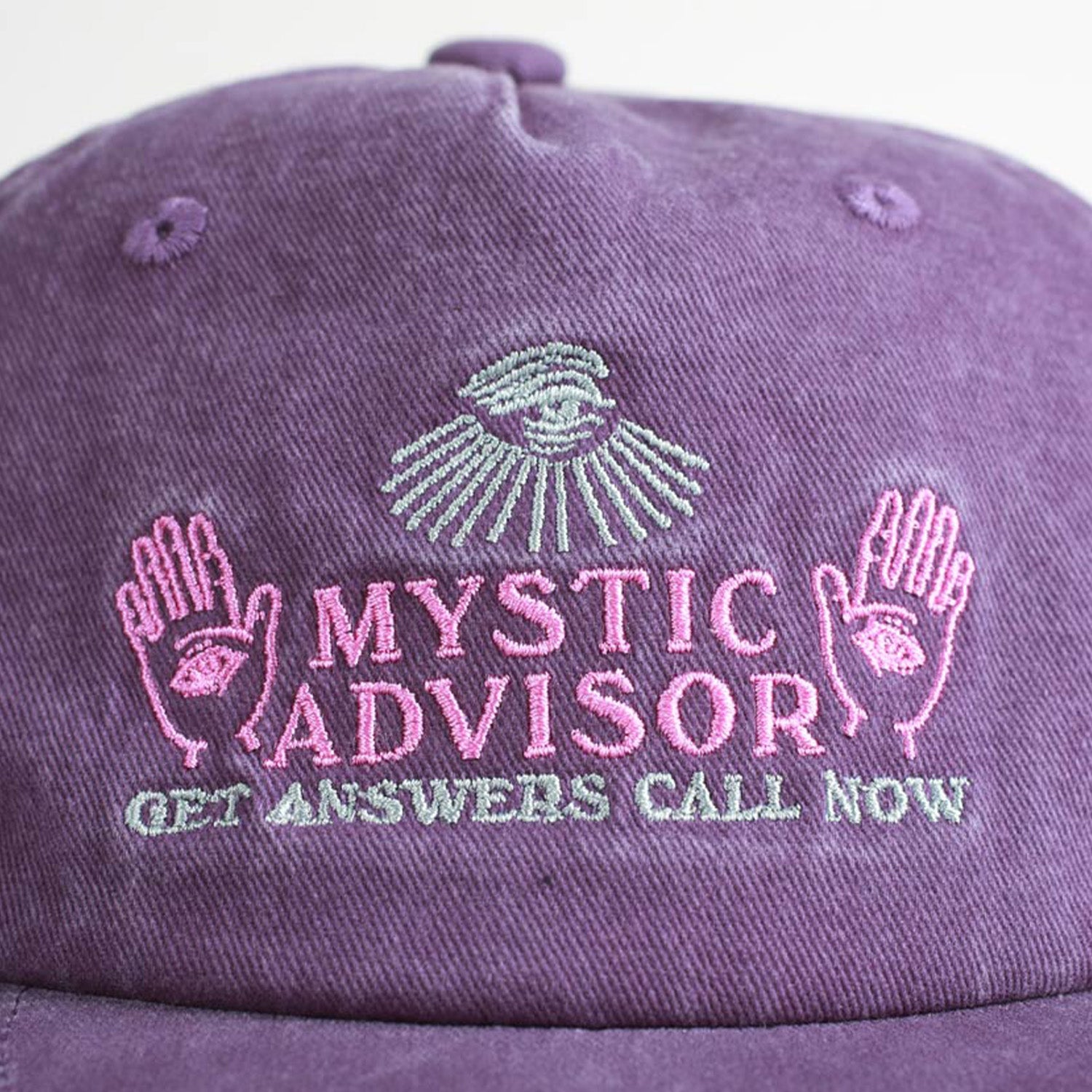Theories Mystic Advisor Snapback Hat Washed Purple