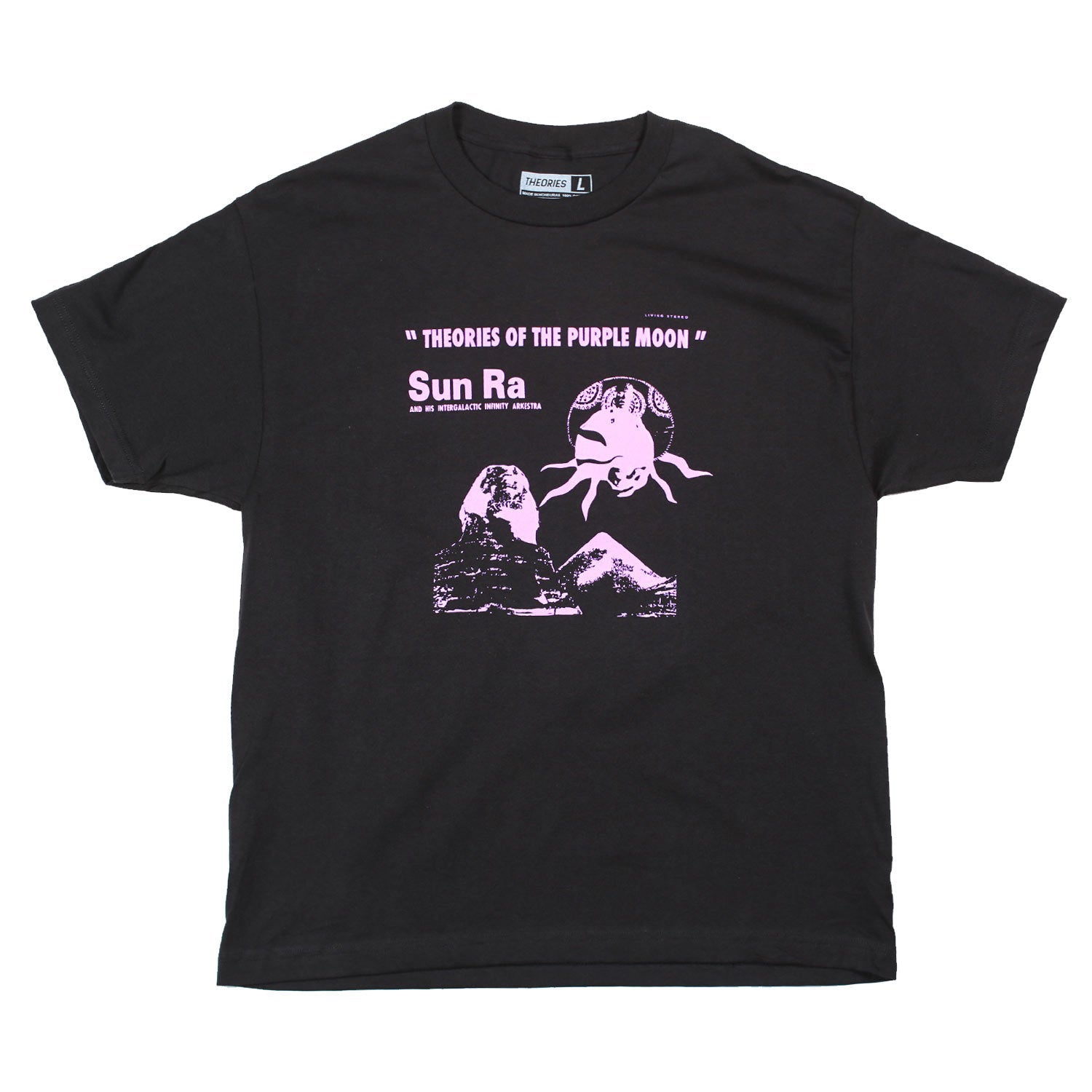 Theories Purple Moon Tee Black - Orchard Skateshop