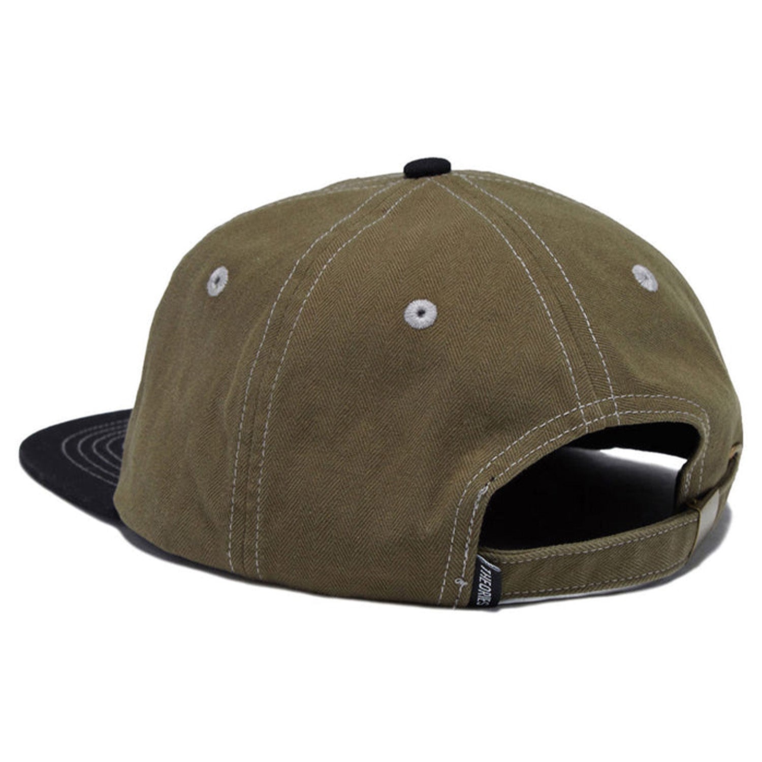 Theories Scribble Herringbone Strapback Olive/Black