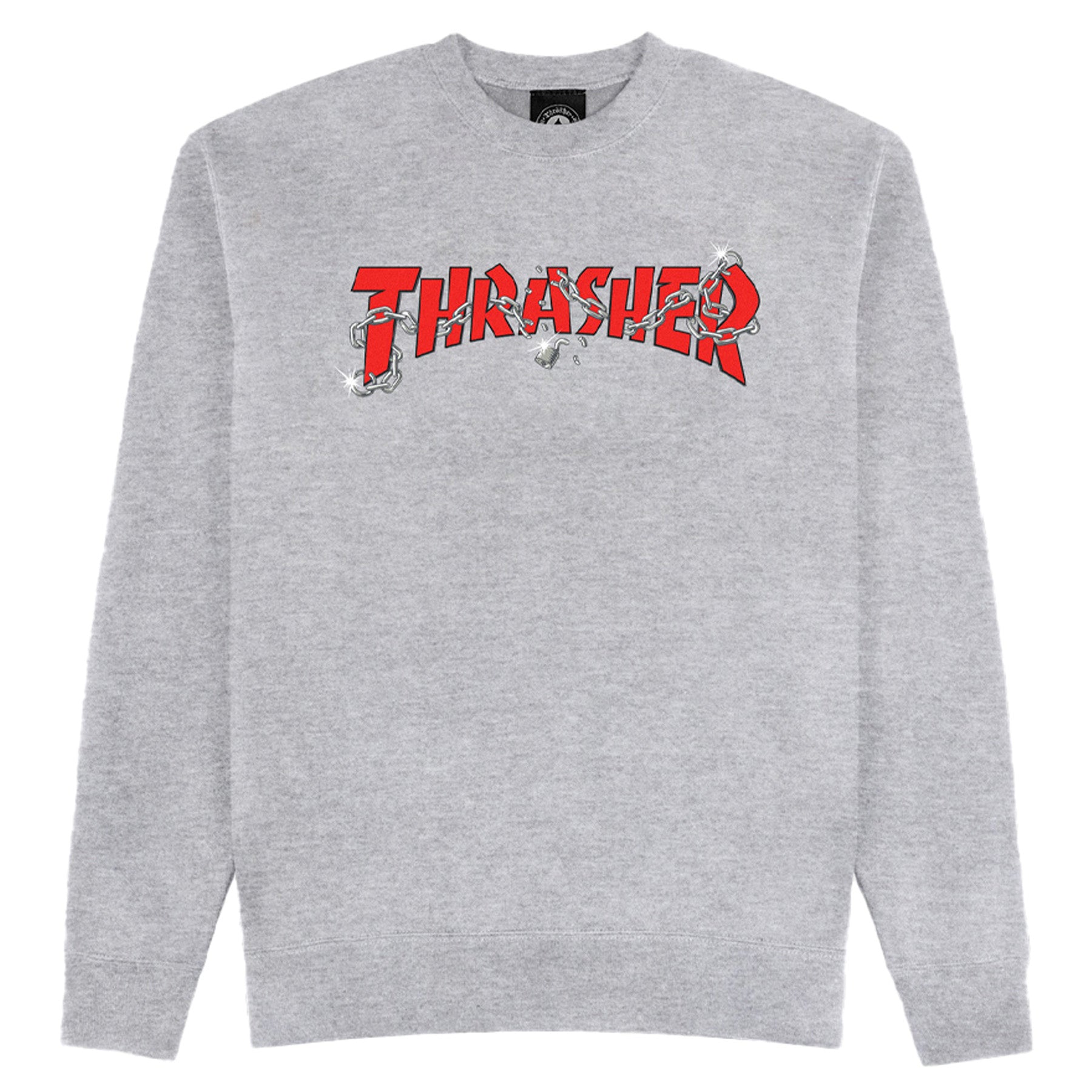Thrasher Chains by Daniel Shepard Crewneck Sport Grey - Orchard
