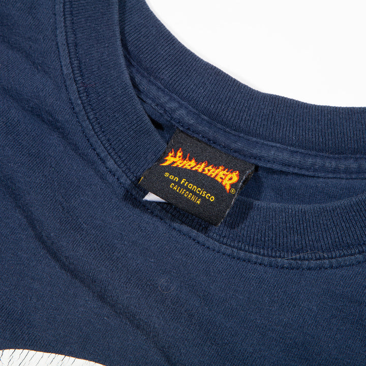 Overripe Thrasher Live To Skate Tee Navy Large 2008