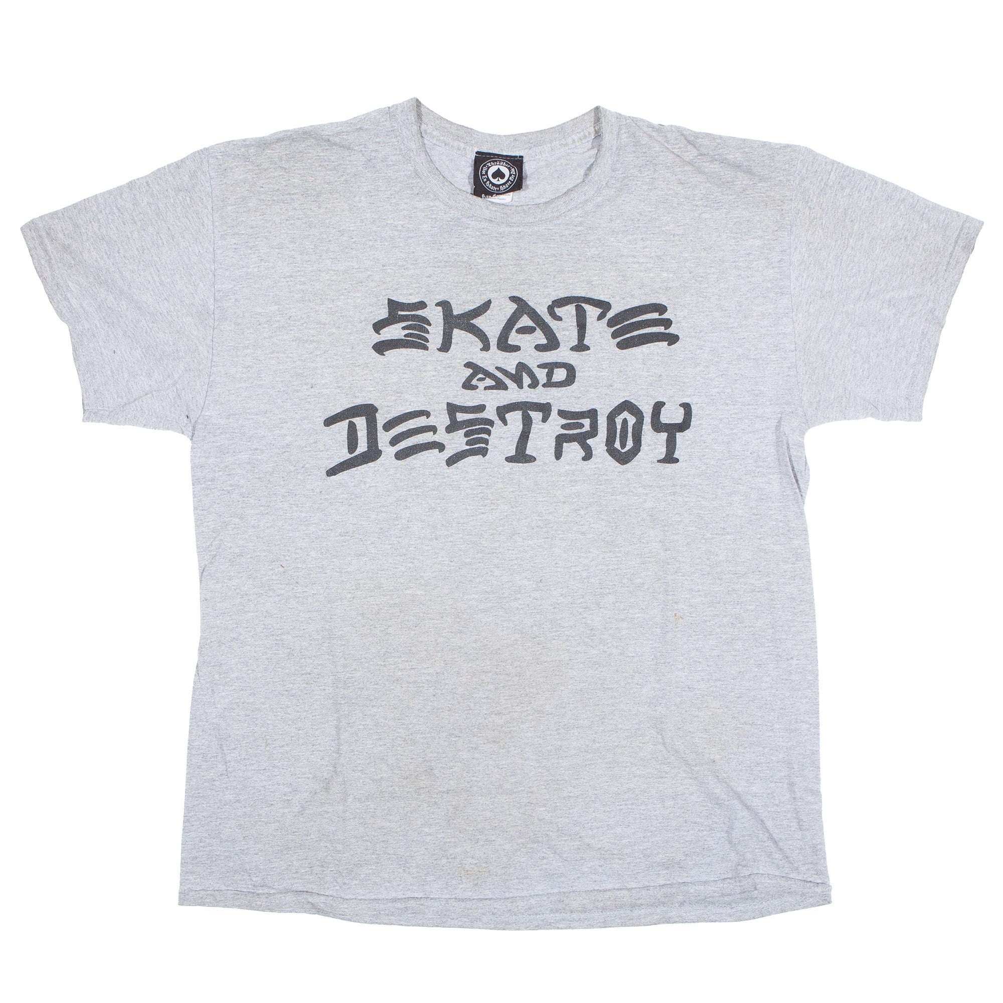 Overripe Thrasher Skate And Destroy Tee Grey Large 2010