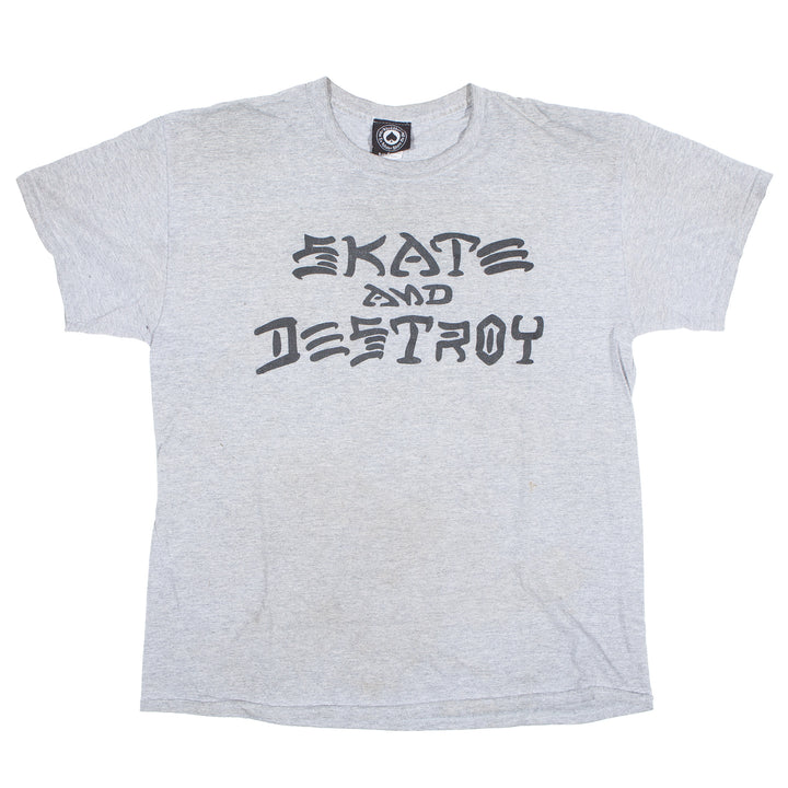 Overripe Thrasher Skate And Destroy Tee Grey Large 2010