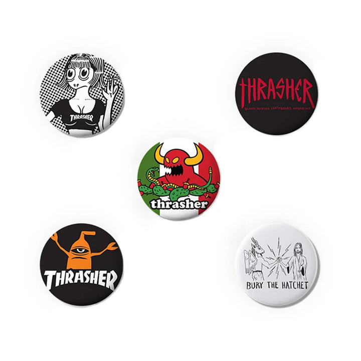 Thrasher x Toy Machine Pin Pack