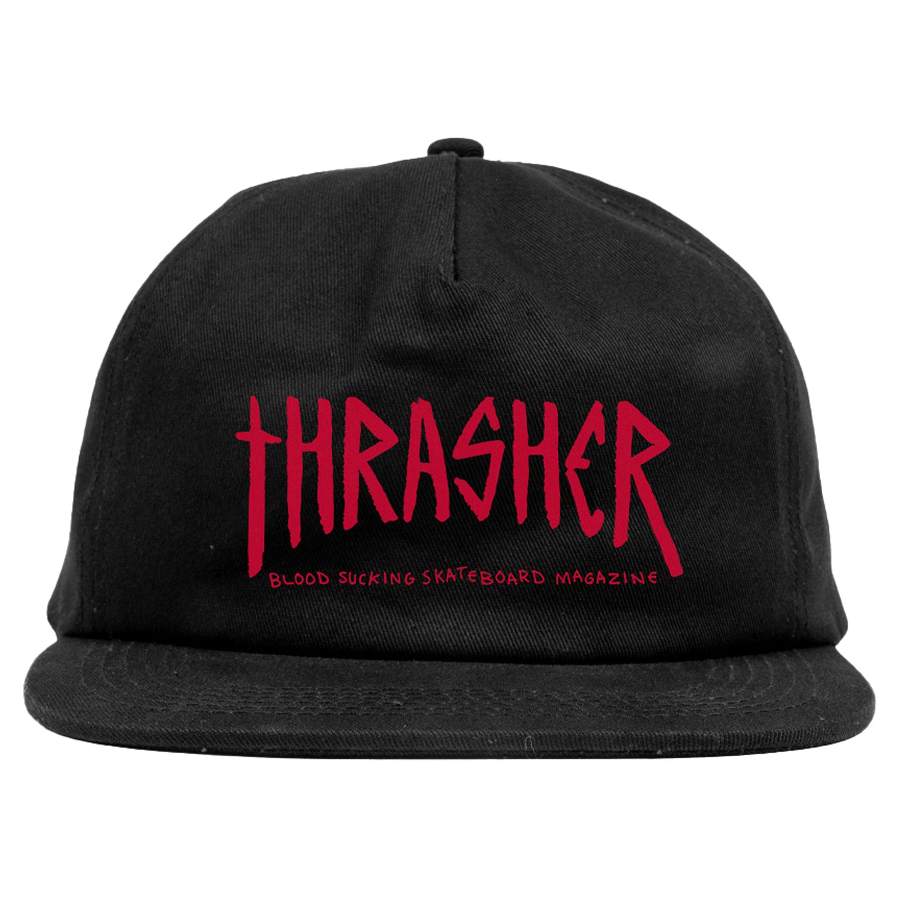 Thrasher x Toy Machine Scratch Snapback Hat Black - Orchard Skateshop