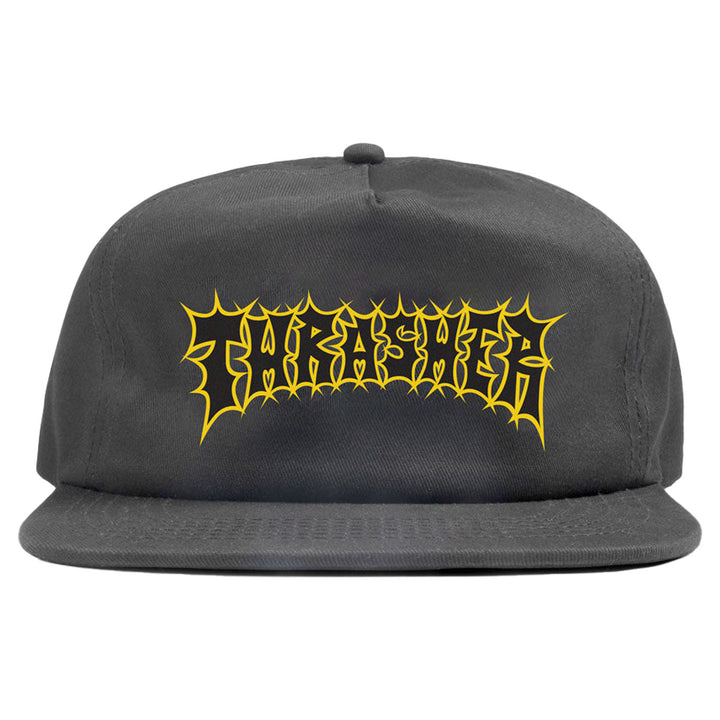 Thrasher Magazine Spikey Snapback Hat Charcoal
