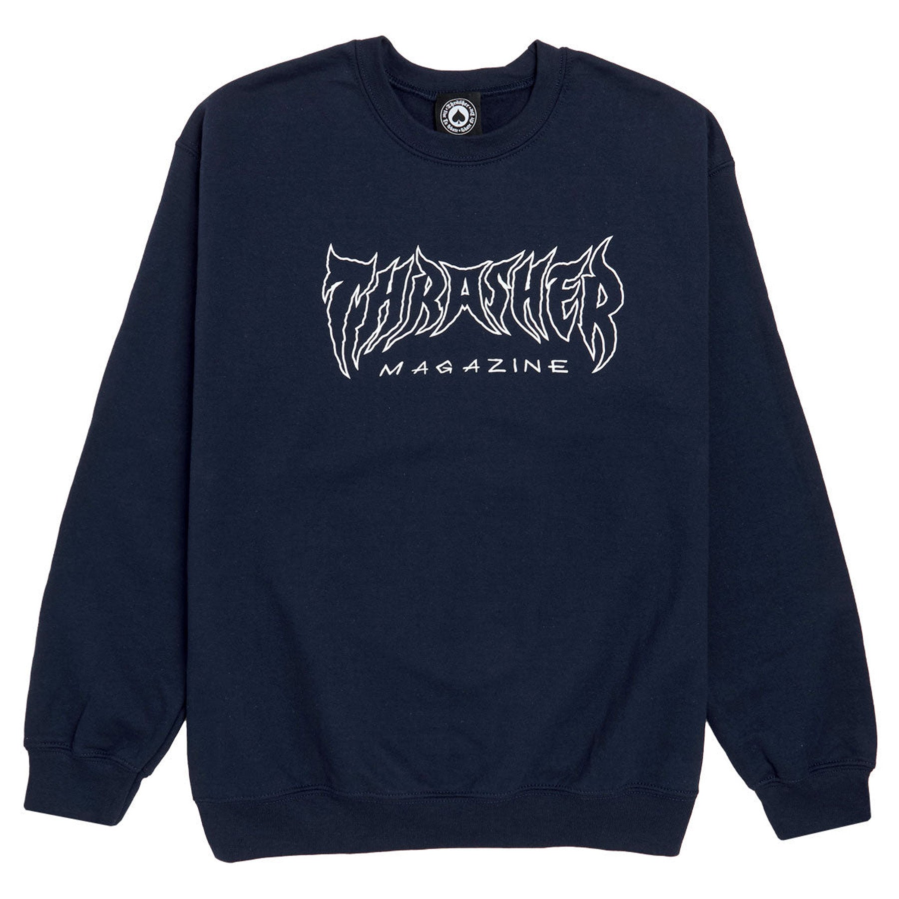 Thrasher Metal Crewneck Sweatshirt Navy