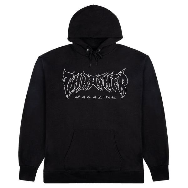 Thrasher Metal Hoodie Black - Orchard Skateshop