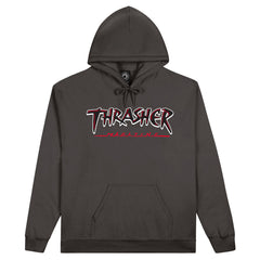 Thrasher Slash Hoodie Charcoal - Orchard Skateshop