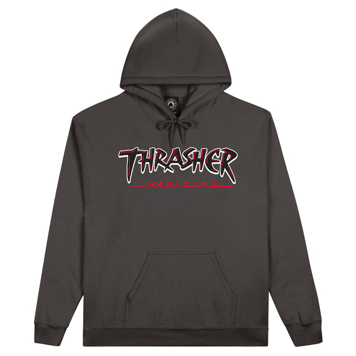 Thrasher Slash Hoodie Charcoal