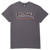 Thrasher Slash Tee Charcoal
