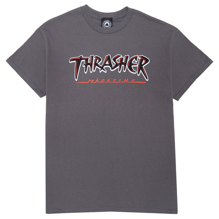 Thrasher Slash Tee Charcoal