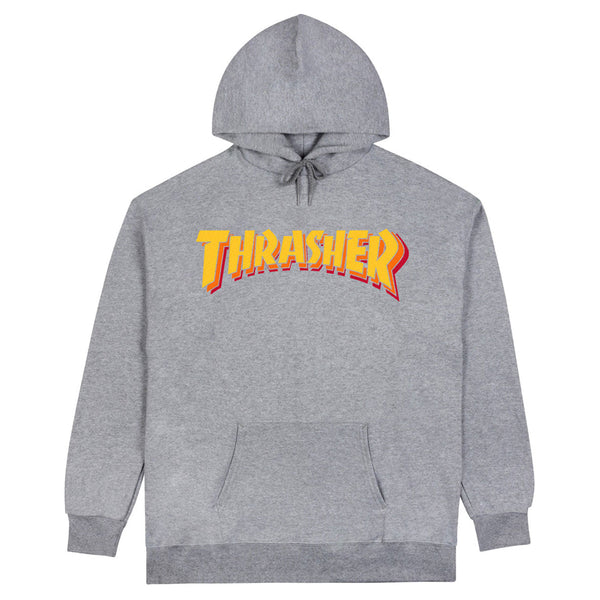 Thrasher Stacked Hoodie Sport Grey - Orchard Skateshop