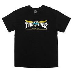 Thrasher x Venture Tee Black - Orchard Skateshop