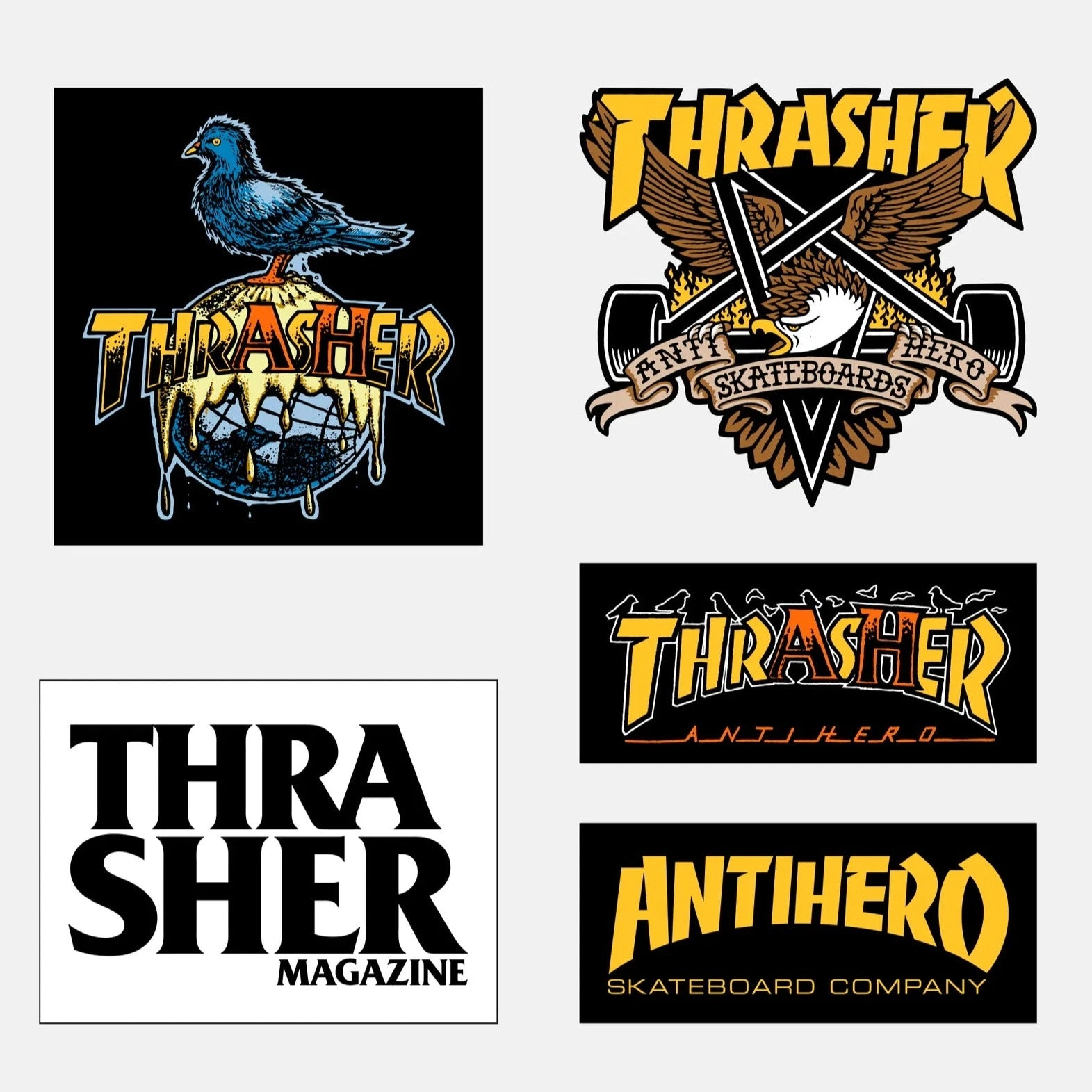 Thrasher x Antihero Sticker Pack