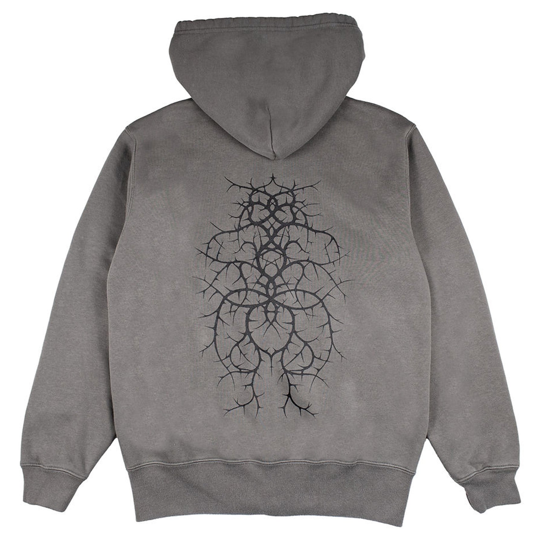 Timescan Thorns Zip Hooded Sweatshirt Stone Washed Black