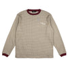 Timescan Waffle Knit Top Burgundy