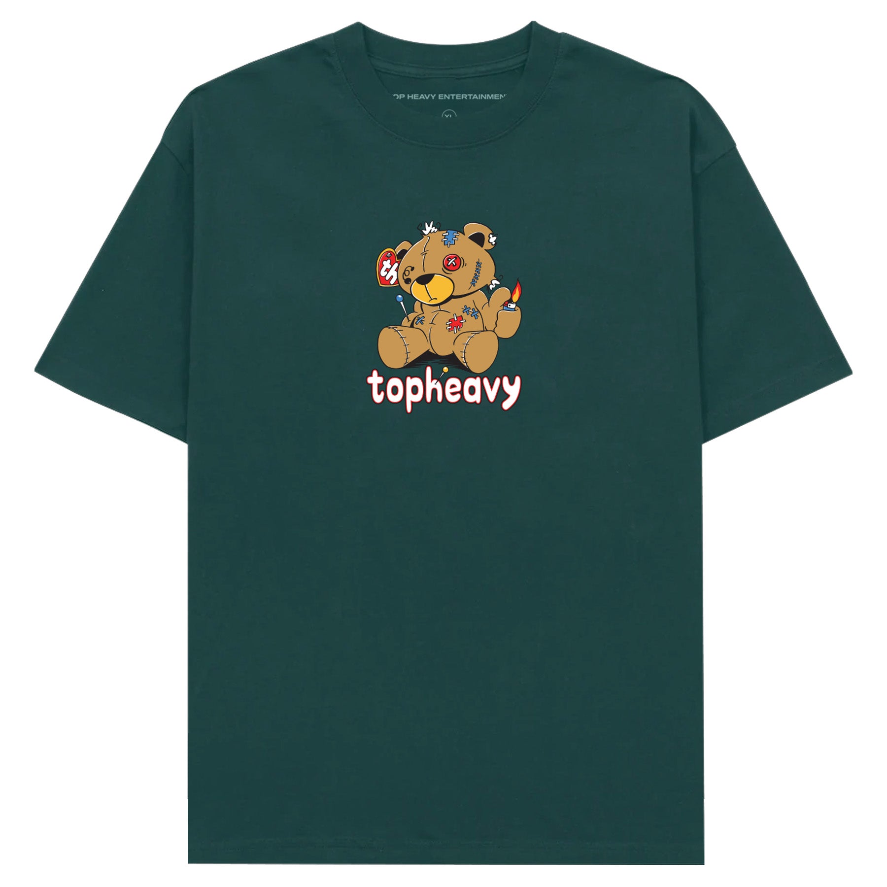 Top Heavy Bear Minimum Tee Forest Green - Orchard Skateshop