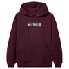 Top Heavy Throwie Emb Hoodie Burgundy