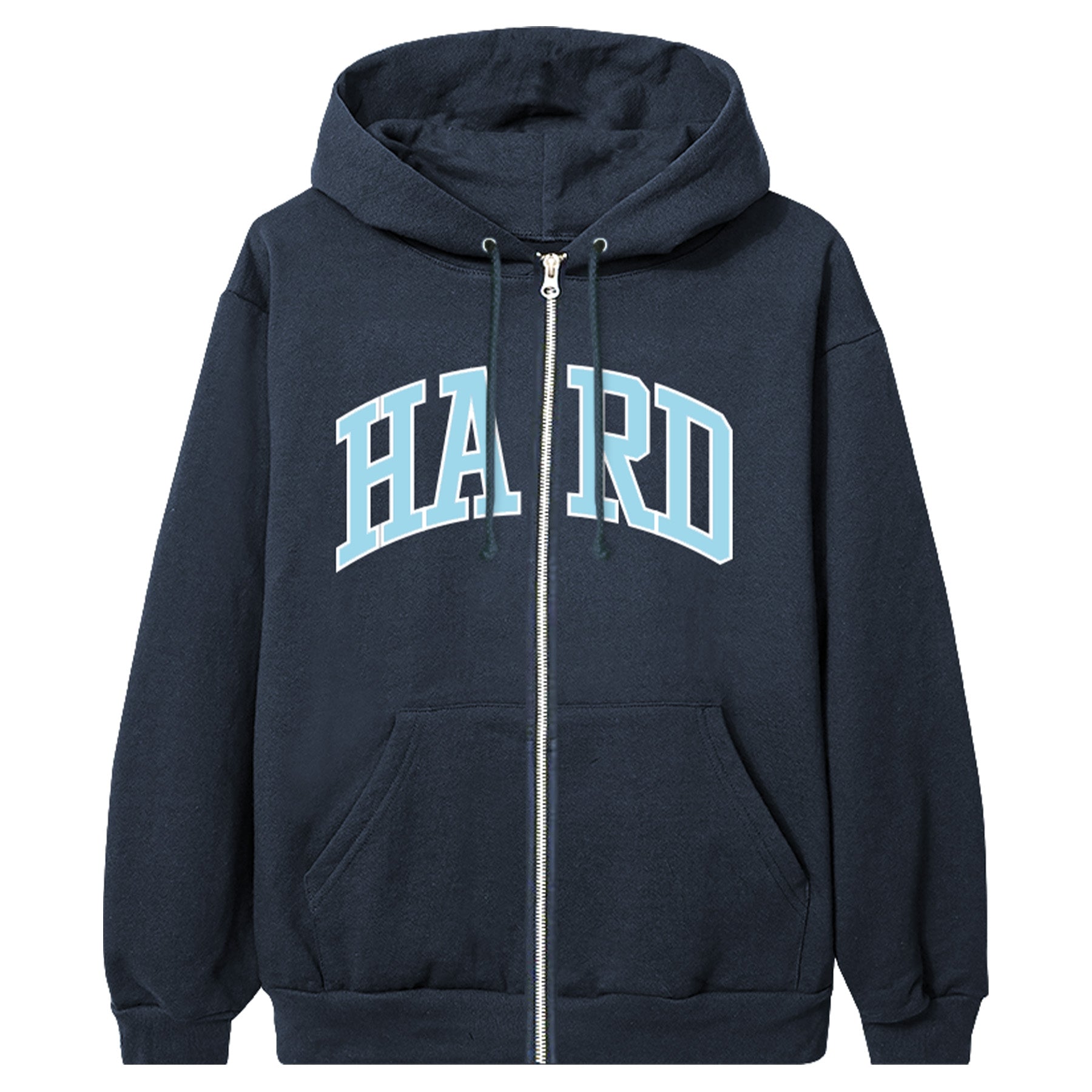Top Heavy Hard Zip Hoodie Navy - Orchard Skateshop