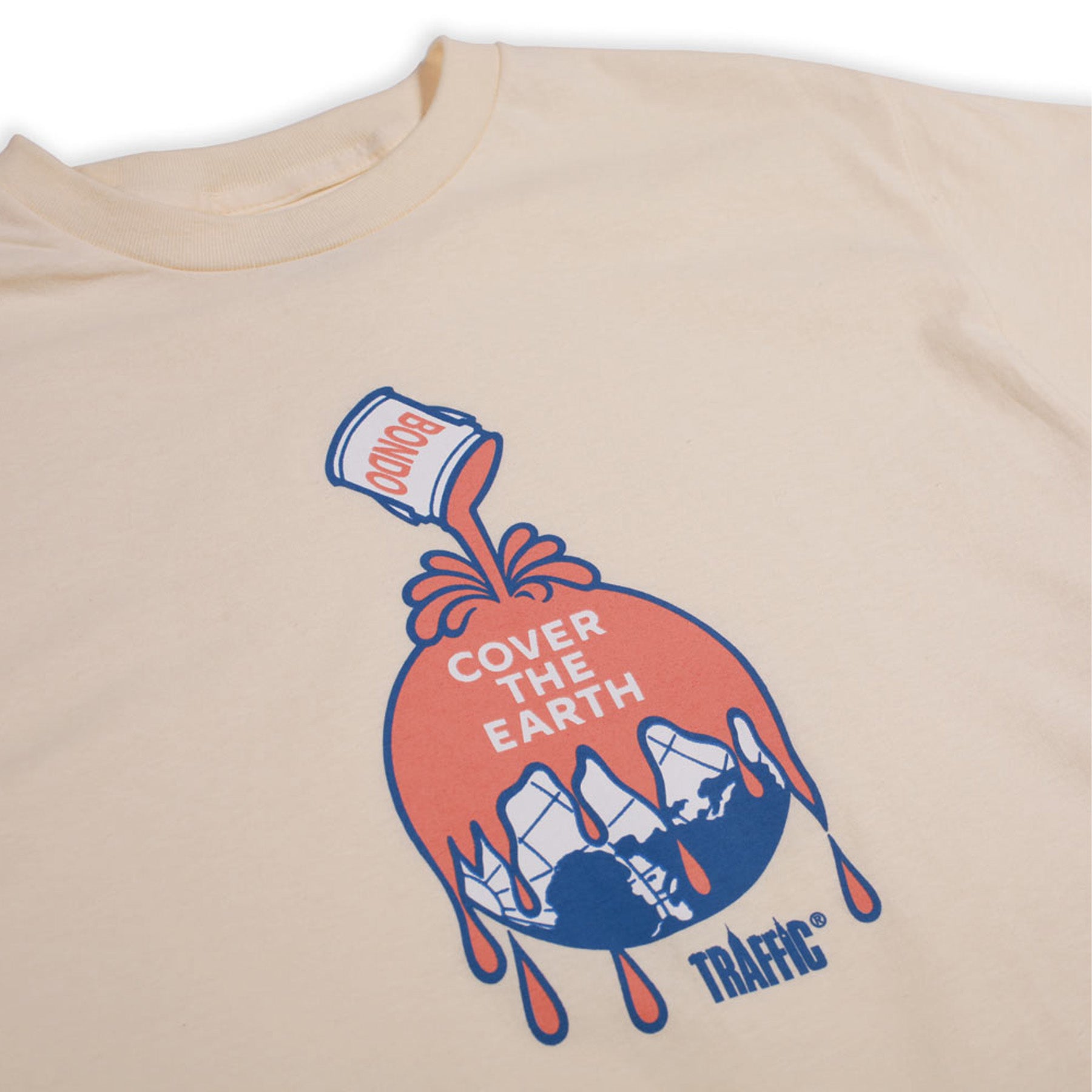 Traffic Cover The Earth Tee Cream