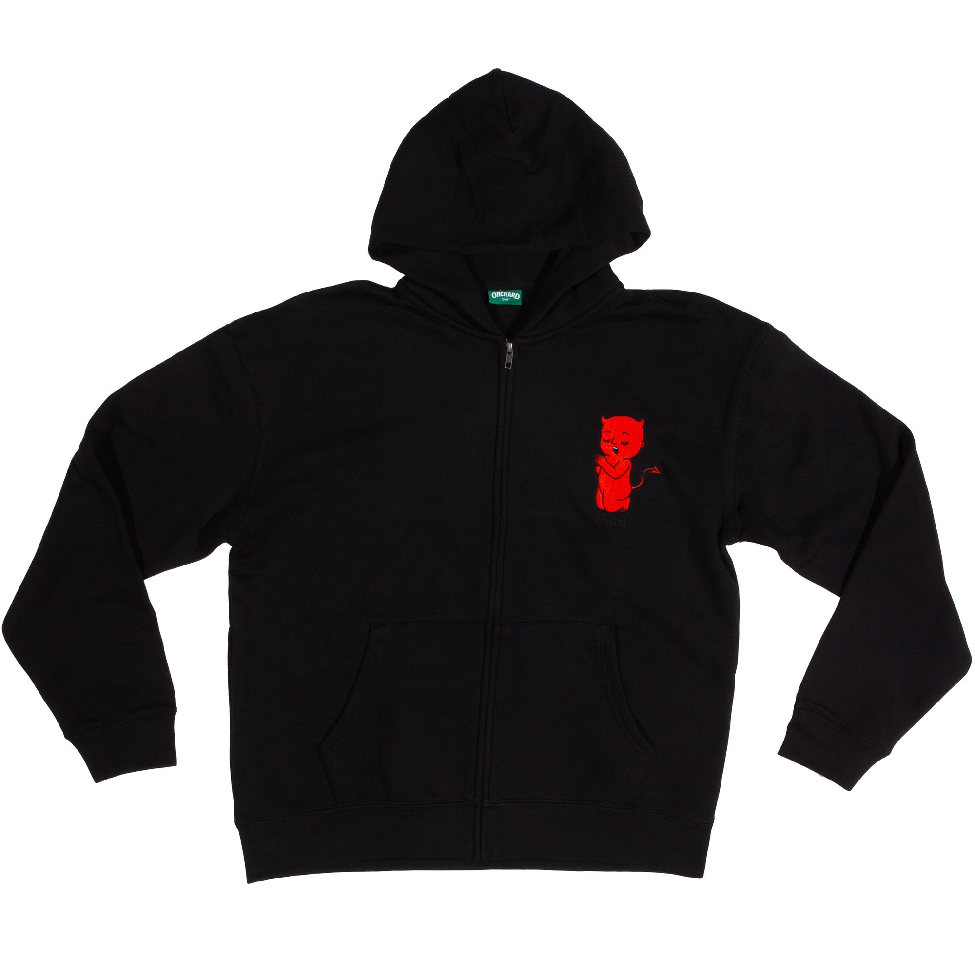 Orchard Thoughts & Prayers Heavy Zip Hoodie Black