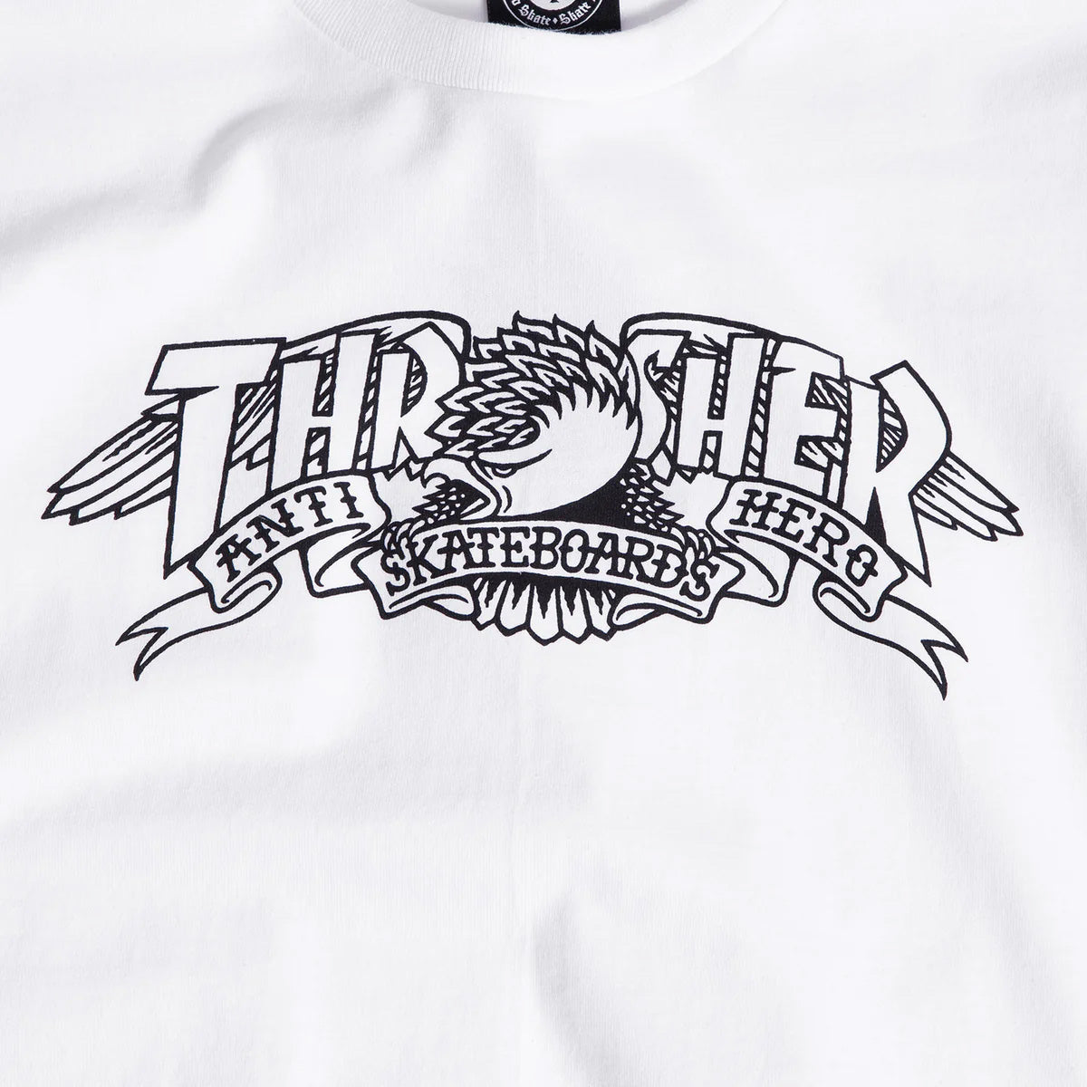 Thrasher x Antihero Mag Banner Tee White