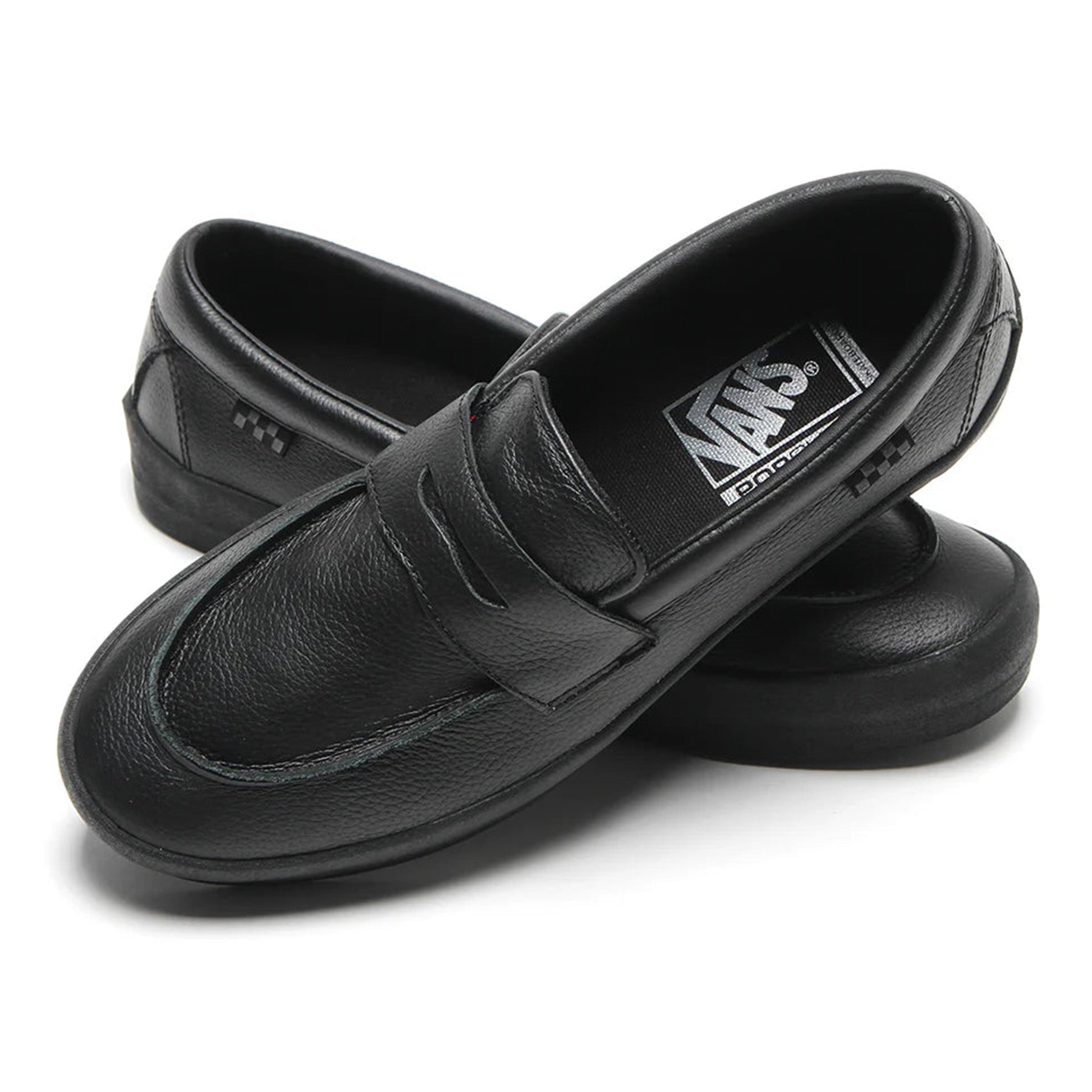 Vans Skate Loafer Black/Black Leather