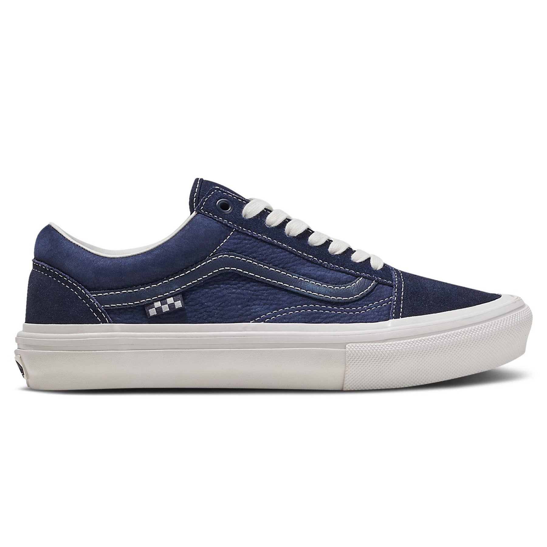 Vans Skate Old Skool Shoes Wrapped Deep Navy Vintage White