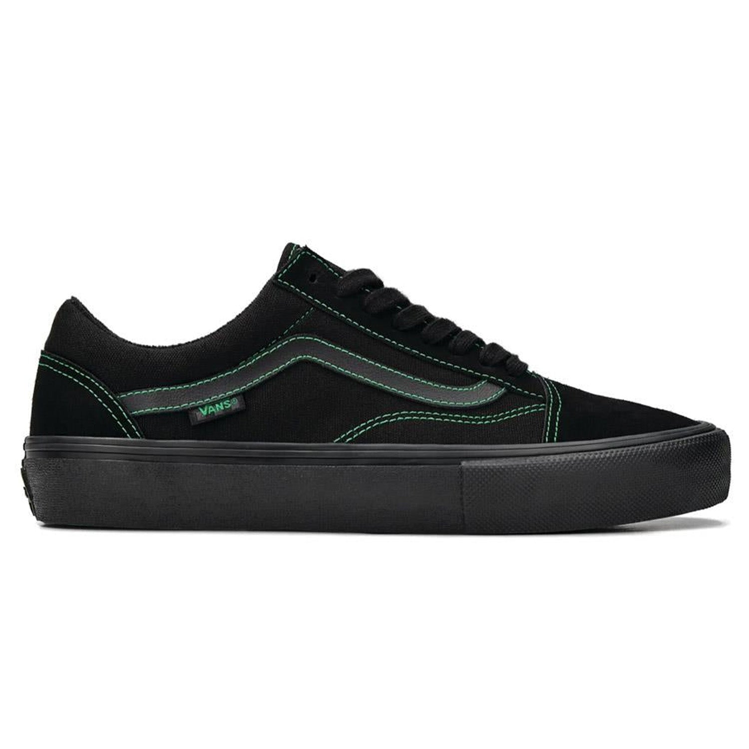 バンズ VANS SKATE OLD SKOOL 28,5cm 黒緑 Vans Skate Old Skool Black/Black/Green - Orchard Skateshop