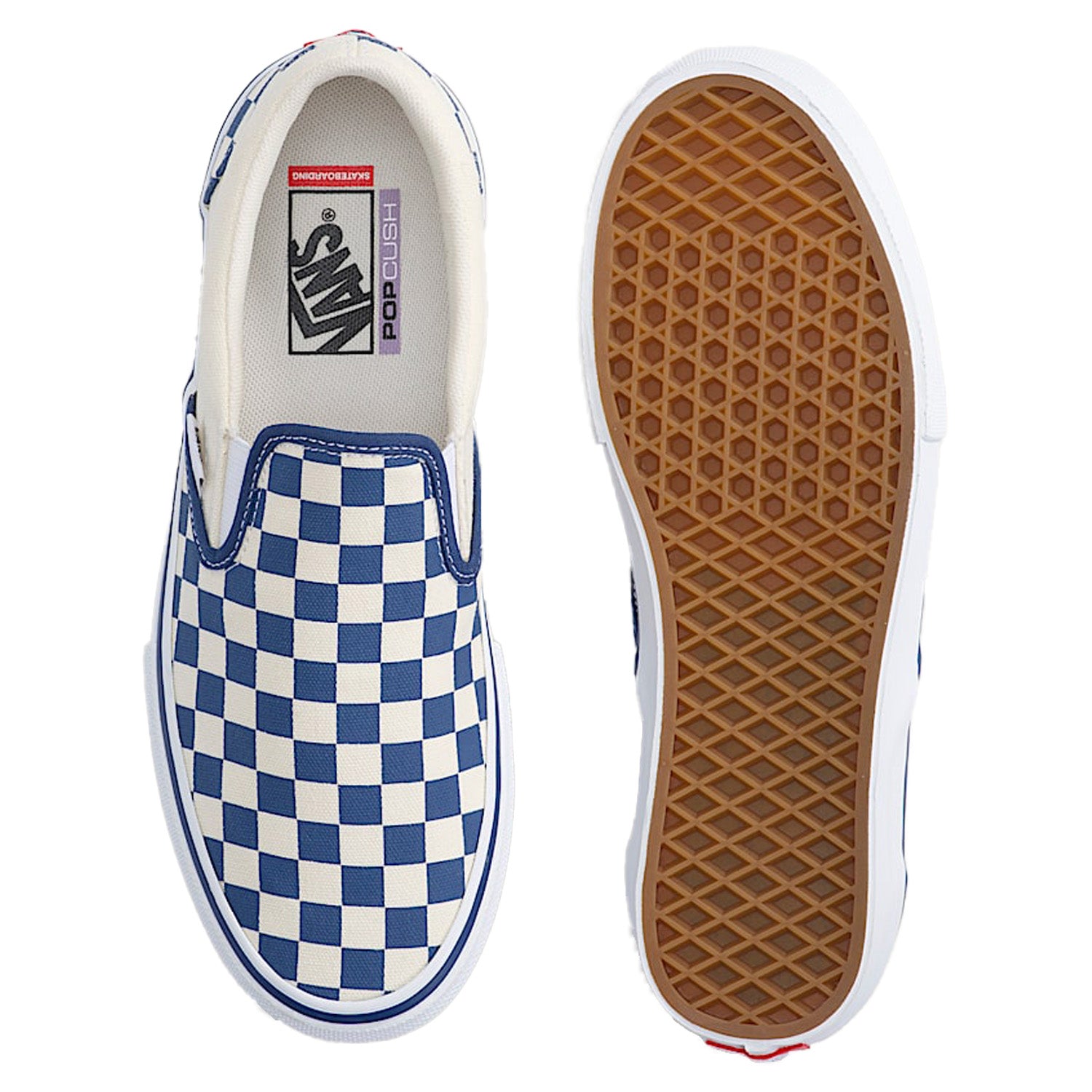 Vans Skate Slip-On Blue Checkerboard