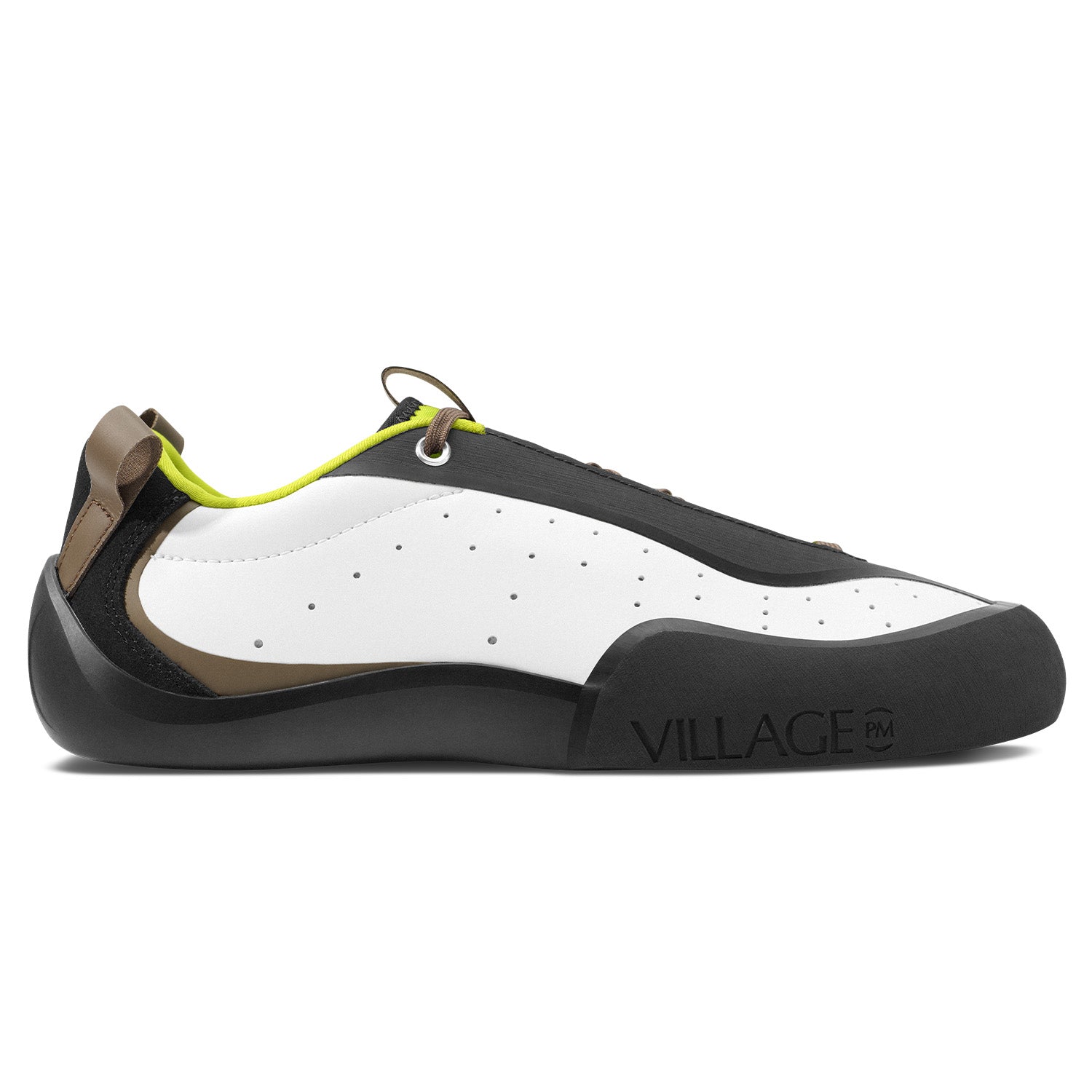 Village PM  2PM White/Lime Synthetic Leather