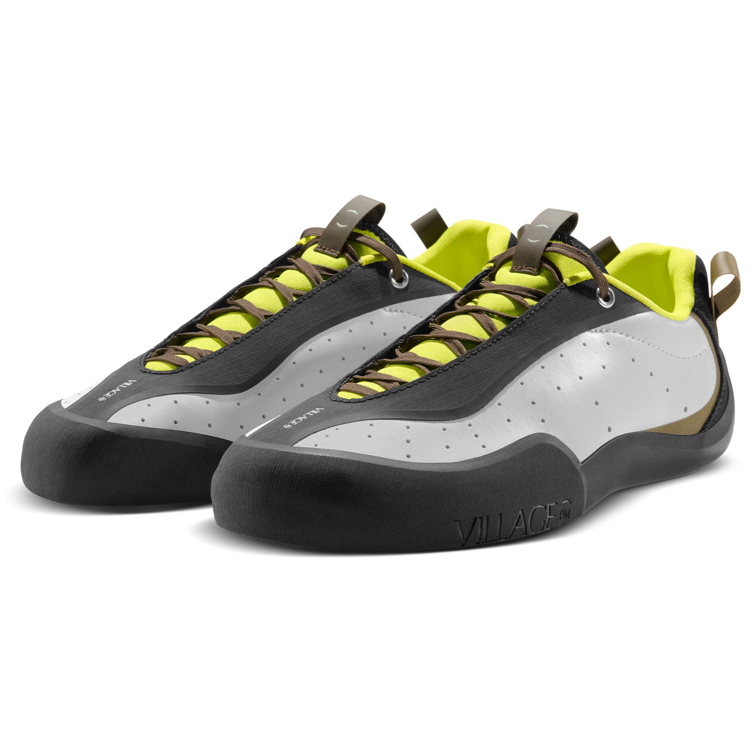Village PM  2PM White/Lime Synthetic Leather