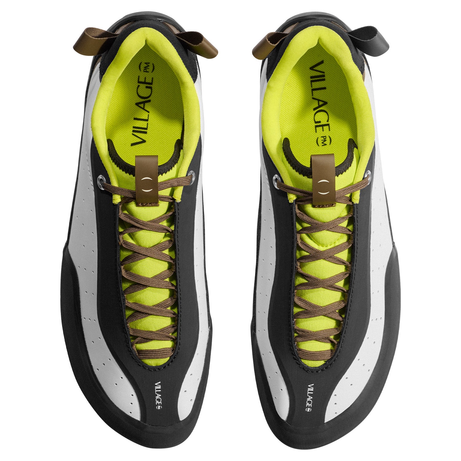 Village PM  2PM White/Lime Synthetic Leather