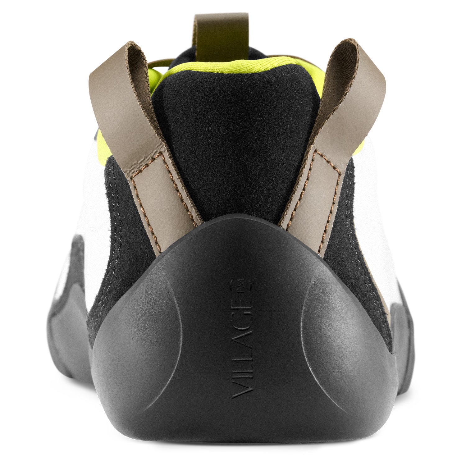 Village PM  2PM White/Lime Synthetic Leather