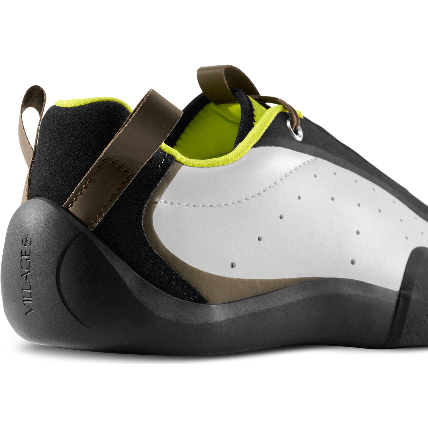 Village PM  2PM White/Lime Synthetic Leather