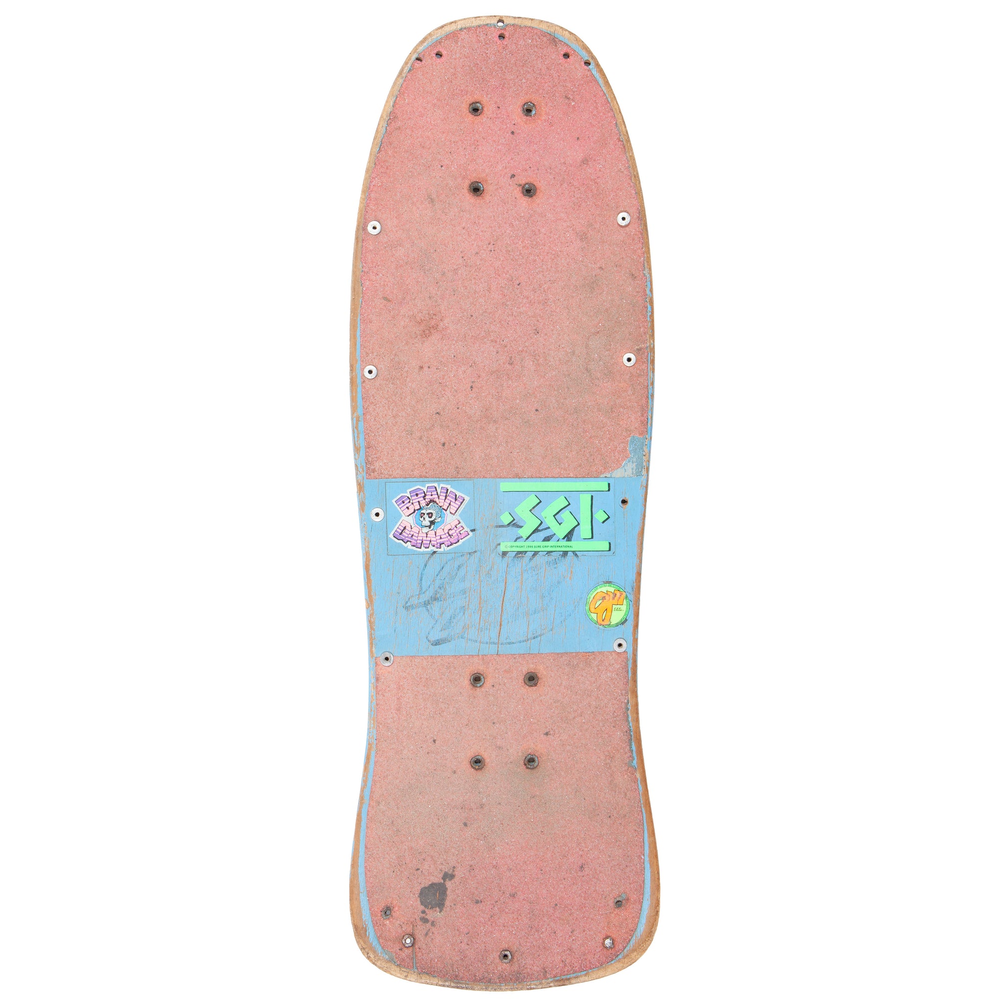 Overripe Santa Cruz Jeff Kendall Graffiti Blue Deck Used (Late 80's)