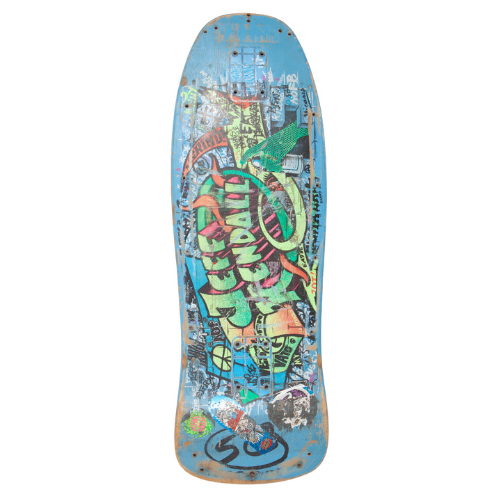 Overripe Santa Cruz Jeff Kendall Graffiti Blue Deck Used (Late 80's)