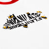 Window Seat Studio Works Swarm Ringer Tee White/Red