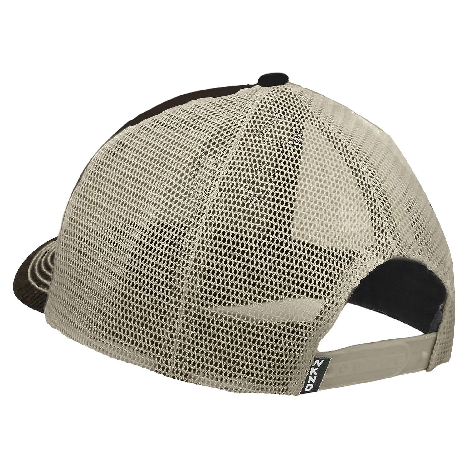 WKND Fishbone Patch Contrast Stitch Trucker Hat Black/Bone