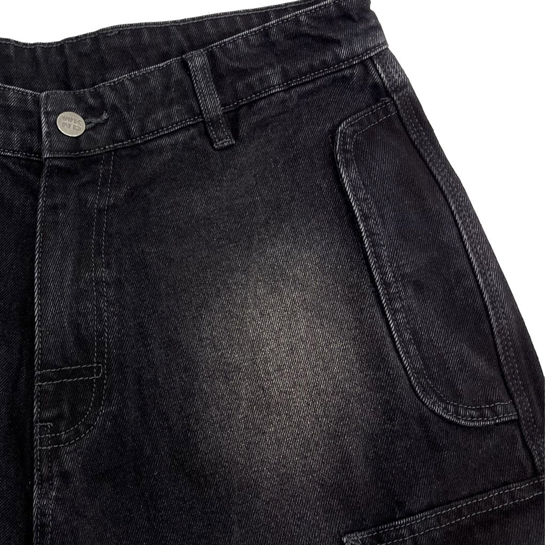 WKND Techie Denim Cargo Jeans Black