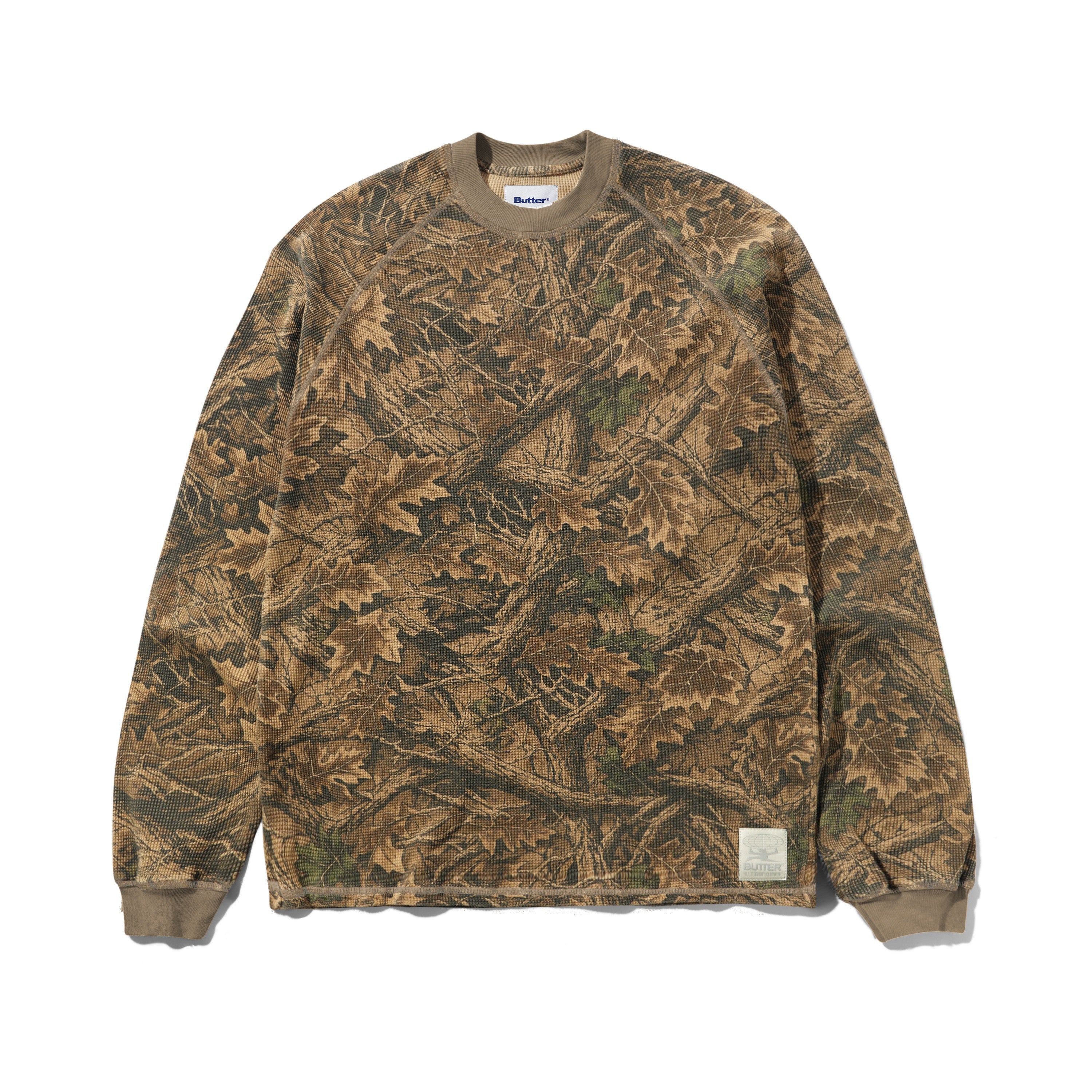 Butter Goods Waffle LS Top Forest Camo - Orchard Skateshop