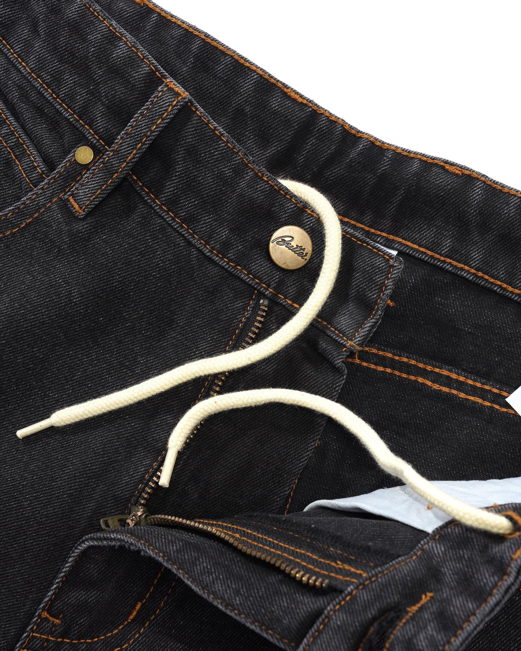 Butter Goods Weathergear Denim Shorts Washed Black