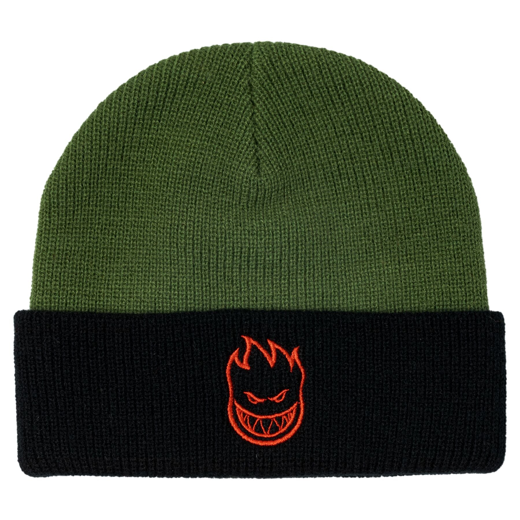 Spitfire Bighead Cuff Beanie Olive/Black