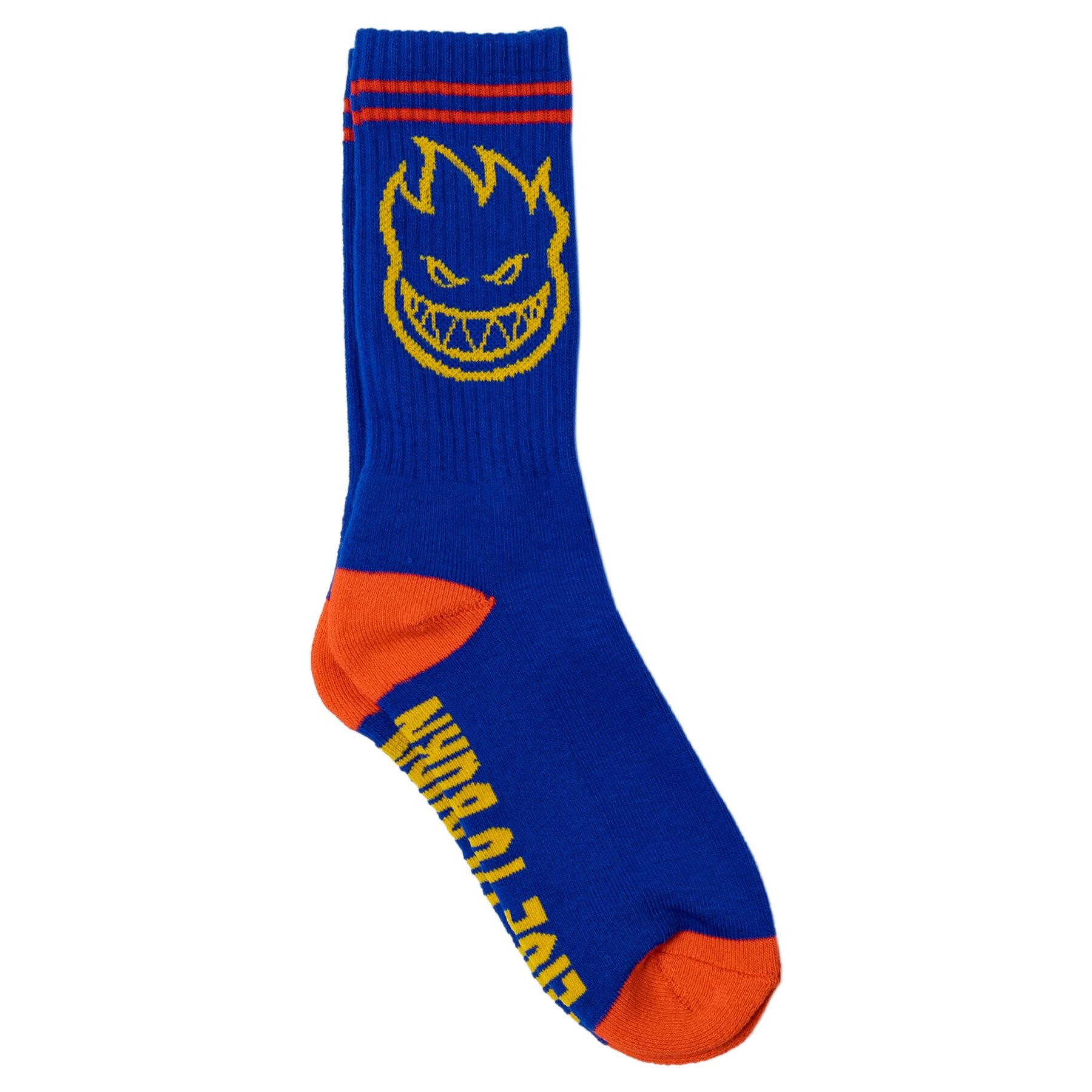 Spitfire Bighead Sock Blue/Yellow/Red