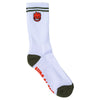 Spitfire Bighead Fill Sock Emb Olive/Red