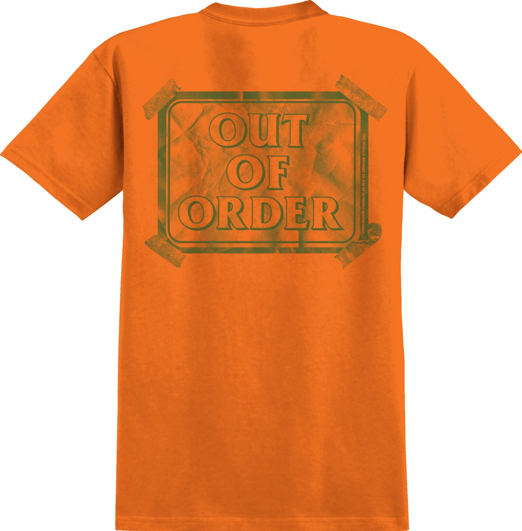 Antihero Out Of Order Pocket Tee Orange