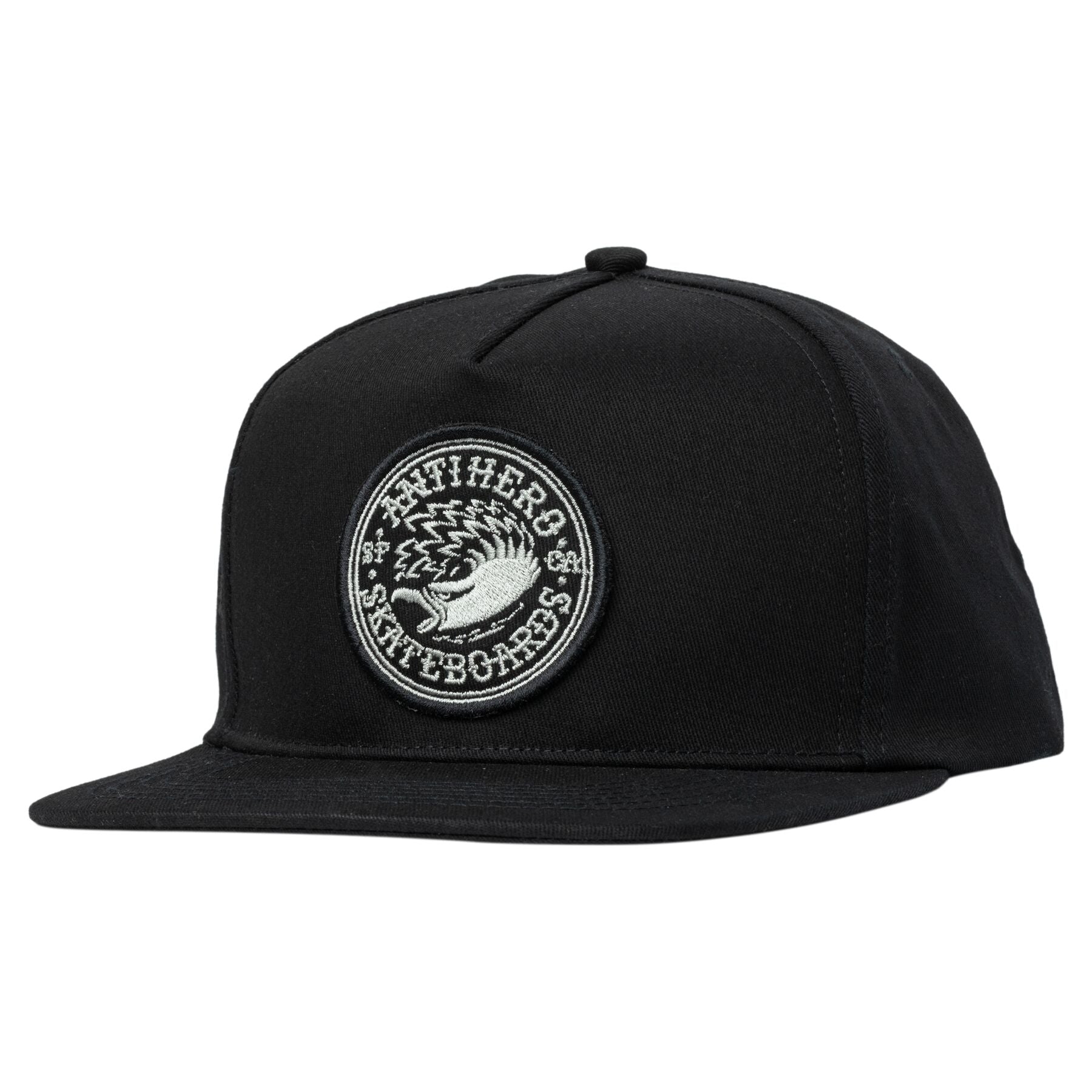 Antihero Eagle Round Snapback Hat Black/Charcoal